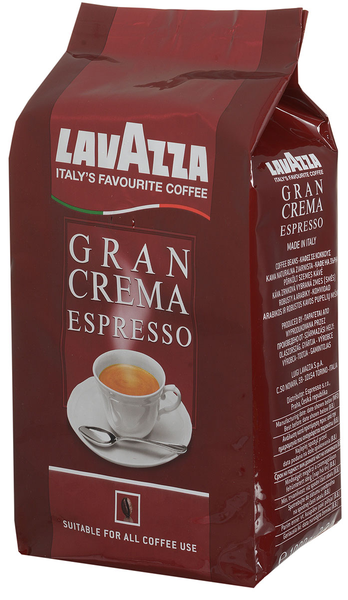 Lavazza Gran Crema кофе в зернах, 1 кг0120710 Lavazza Gran Crema кофе в зернах, 1 кг0120710Lavazza Gran Crema имеет богатый, интенсивный вкус с ярким ореховым послевкусием. Высокое качество отборных сортов зерен, придает изысканный аромат и плотную кофейную пенку. Отлично сочетается с молоком. Смесь подойдет как для профессиональных, так и бытовых кофе-машин.