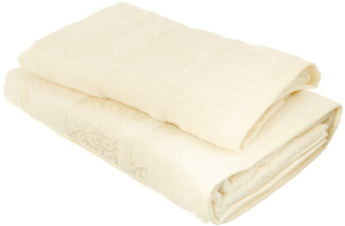 Набор бамбуковых полотенец Home Textile Bamboo Premium, цвет: светло-желтый, 2 штLX-OZ010 Набор бамбуковых полотенец Home Textile Bamboo Premium, цвет: светло-желтый, 2 штLX-OZ010Набор Home Textile Bamboo Premium состоит из двух полотенец разного размера, выполненных из бамбука с добавлением хлопка (70% бамбук, 30% хлопок). Полотенца имеют гладкую, приятную на ощупь текстуру, края декорированы бордюрами с изысканным узором. Мягкие и уютные, они прекрасно впитывают влагу, легко стираются и быстро сохнут. Кроме того, бамбуковые полотенца отличаются высокой износоустойчивостью и долгим сроком службы, а также обладают антибактериальными свойствами. Такой набор полотенец подарит массу положительных эмоций и приятных ощущений.