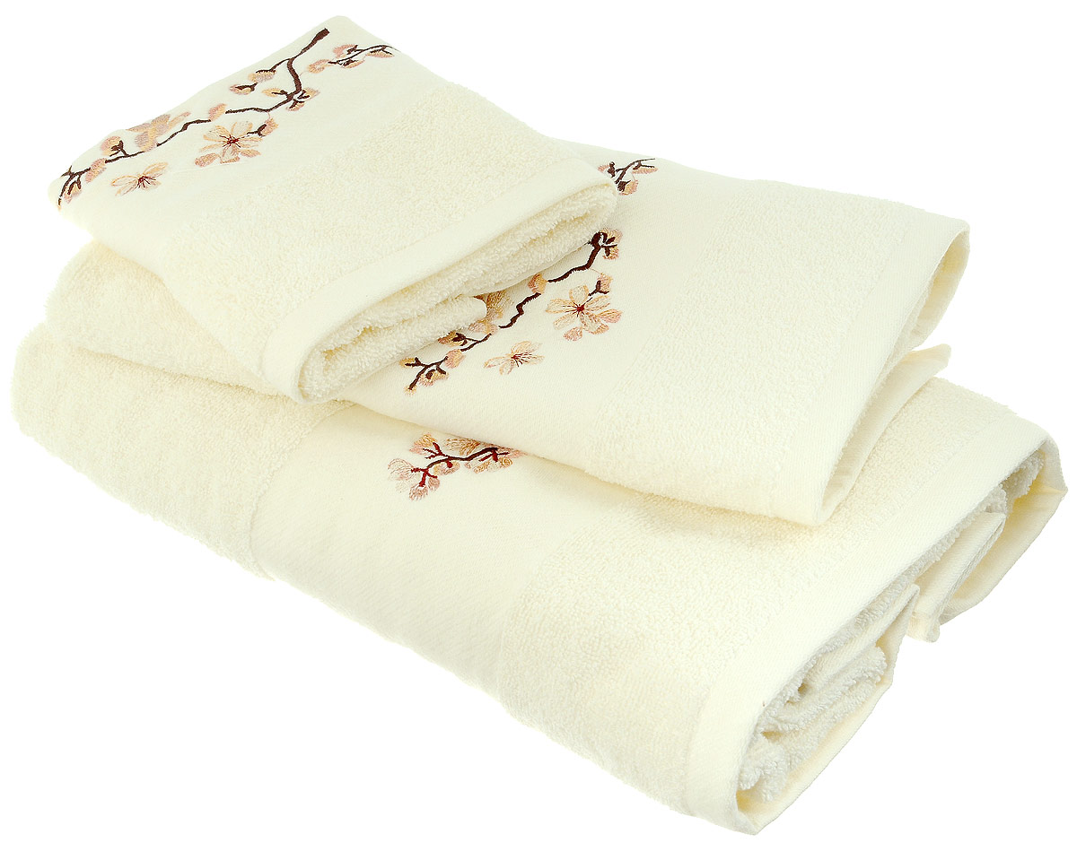 Набор хлопковых полотенец Home Textile, цвет: светло-желтый, коричневый, бежевый, 3 штLX-OZ03 Набор хлопковых полотенец Home Textile, цвет: светло-желтый, коричневый, бежевый, 3 штLX-OZ03Набор Home Textile состоит из трех полотенец разного размера, выполненных из качественной натуральной махры (100% хлопок). Изделия украшены изящной вышивкой. Мягкие и уютные, они прекрасно впитывают влагу и легко стираются. Кроме того, хлопковые полотенца отличаются высокой износоустойчивостью и долгим сроком службы. Такой набор полотенец подарит массу положительных эмоций и приятных ощущений. Размеры полотенец: 30 х 50 см; 50 х 90 см; 70 х 140 см.