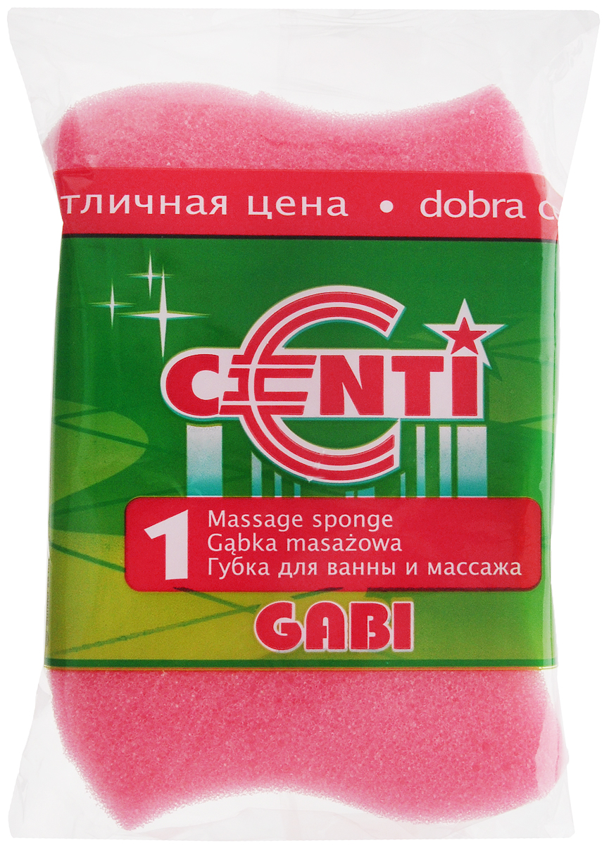 Губка для тела Centi Gabi, массажная, цвет: розовый, белый, 13,5 х 9,5 х 4,5 см40087_розовый Губка для тела Centi Gabi, массажная, цвет: розовый, белый, 13,5 х 9,5 х 4,5 см40087_розовыйГубка для тела Centi Gabi изготовлена из мягкого экологически чистого полимера. Пористая структура губки создает воздушную пену даже при небольшом количестве геля для душа. Эффективно очищает и массирует кожу, улучшая кровообращение и повышая тонус.