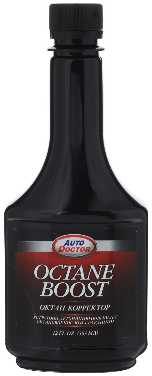 Октан корректор AutoDoctor, в бензобак, 355 млAD 3306 Октан корректор AutoDoctor, в бензобак, 355 млAD 3306Октан корректор AutoDoctor повышает октановое число бензина и улучшает экономичность двигателя. Устраняет шумы и детонационные стуки двигателя, вызванные использованием низкооктанового или некачественного бензина. Уменьшает образование отложений и токсичность выхлопа. Препятствует коррозии топливной системы. Абсорбирует влагу. Безопасен для кислородных датчиков и каталитических конвертеров.