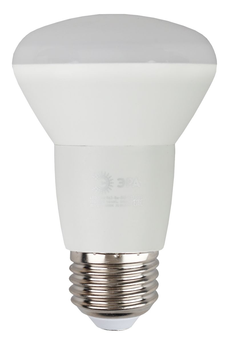 Лампа светодиодная ЭРА, цоколь E27, 170-265V, 8W, 2700К5055945537529 Лампа светодиодная ЭРА, цоколь E27, 170-265V, 8W, 2700К5055945537529Светодиодная лампа ЭРА является самым перспективным источником света. Основным преимуществом данного источника света является длительный срок службы и очень низкое энергопотребление, так, например, по сравнению с обычной лампой накаливания светодиодная лампа служит в среднем в 50 раз дольше и потребляет в 10-15 раз меньше электроэнергии. При этом светодиодная лампа практически не подвержена механическому воздействию из-за прочной конструкции и позволяет получить любой цвет светового потока, что, несомненно, расширяет возможности применения и позволяет создавать новые решения в области освещения. Особенности серии Eco: Предназначена для обычного потребителя Цена ниже, чем цена компактной люминесцентной лампы Световая отдача источников света - 70-80 лм/Вт Срок службы составляет 25000 часов Гарантия - 1 год. Работа в цепи с выключателем с подсветкой не рекомендована.