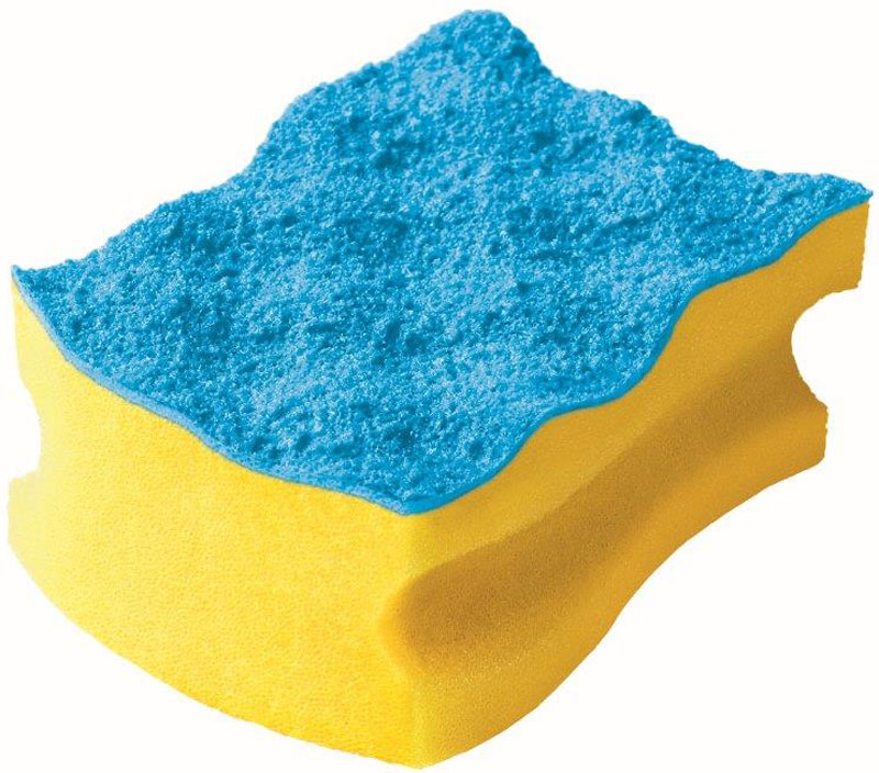Губка Vileda Pure Colors, без упаковки, цвет: желтый, голубой790009 Губка Vileda Pure Colors, без упаковки, цвет: желтый, голубой790009Упаковка: 1 шт.Толстый поролонУдобна в использовании за счет специальных пазов для пальцев