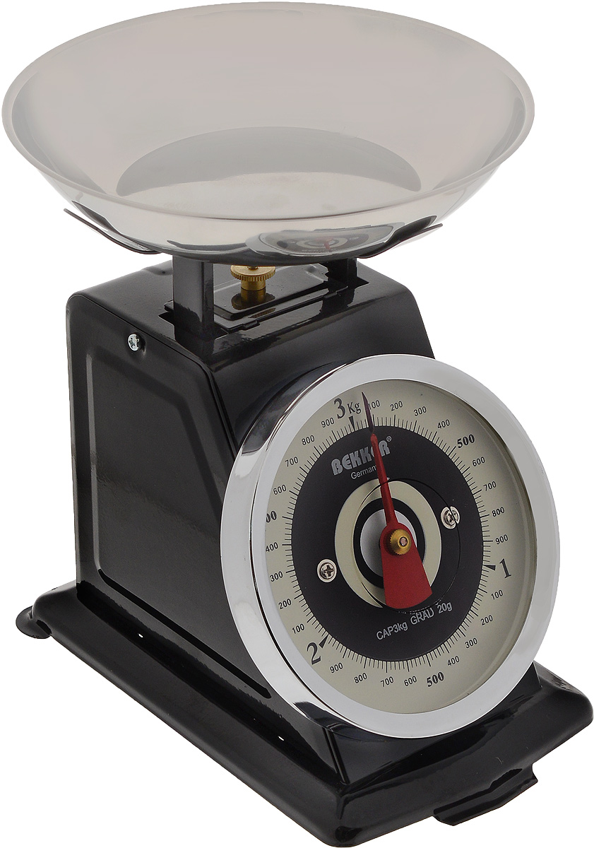 Весы кухонные Bekker, до 3 кгBK-9104 Весы кухонные Bekker, до 3 кгBK-9104Механические кухонные весы Bekker придутся по душе каждой хозяйке и станут незаменимым аксессуаром на кухне. Корпус весов выполнен из нержавеющей стали. Съемная чаша выполнена из нержавеющей стали. Весы выдерживают до 3 килограмм. С помощью таких механических весов можно точно контролировать пропорции ингредиентов.
