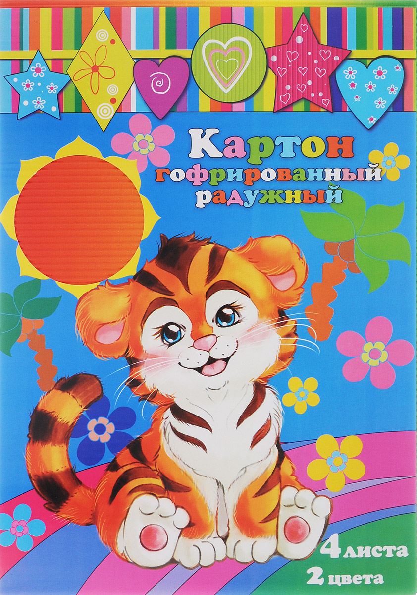 Феникс+ Гофрированный картон для хобби и рукоделия Радужный 4 листа72523WD Феникс+ Гофрированный картон для хобби и рукоделия Радужный 4 листа72523WDНабор цветного гофрированного картона для хобби и рукоделия Радужный позволит вашему ребенку создавать всевозможные аппликации и поделки. Набор состоит из четырех листов гофрированного картона, предназначенного для ярких аппликаций. Два листа в наборе фиолетово-красного цвета и два листа оранжево-зеленого цвета. Создание поделок из цветного гофрированного картона поможет ребенку в развитии творческих способностей, увлечет и подарит ему праздник и хорошее настроение.