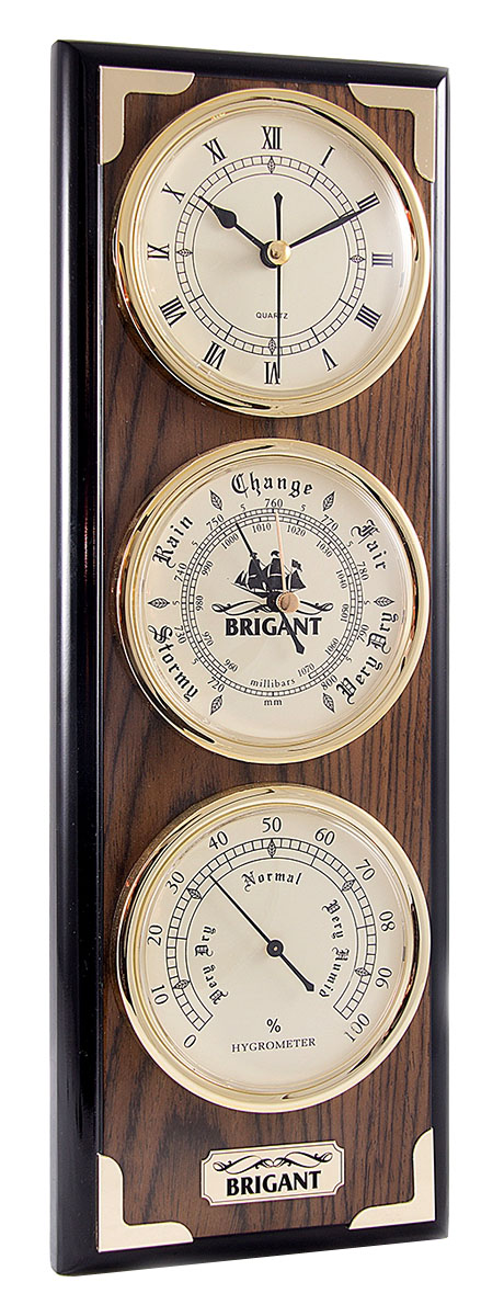 Часы-метеостанция Brigant: барометр, часы, гигрометр, 41х14х5 см. 2814128141 Часы-метеостанция Brigant: барометр, часы, гигрометр, 41х14х5 см. 2814128141