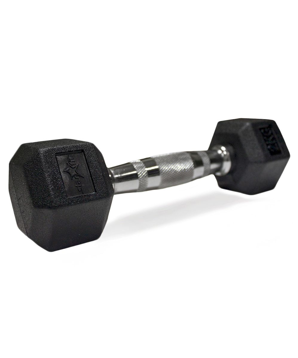 Гантель Starfit DB-301, обрезиненная, 2 кгSF 0085 Гантель Starfit DB-301, обрезиненная, 2 кгSF 0085Гантель Star Fit DB-301 - это незаменимый снаряд для тренировки. Она имеет обрезиненное покрытие и удобную конструкцию, поэтому она не катается по полу и не царапает его. Гантель Star Fit DB-301 очень прочная и брутальная. Благодаря небольшому размеру гантель удобно хранить, она не займет много места в квартире. Используется в фитнесе, бодибилдинге, функциональном тренинге, лечебной физкультуре, беге и других спортивных дисциплинах.Вес: 2 кг.