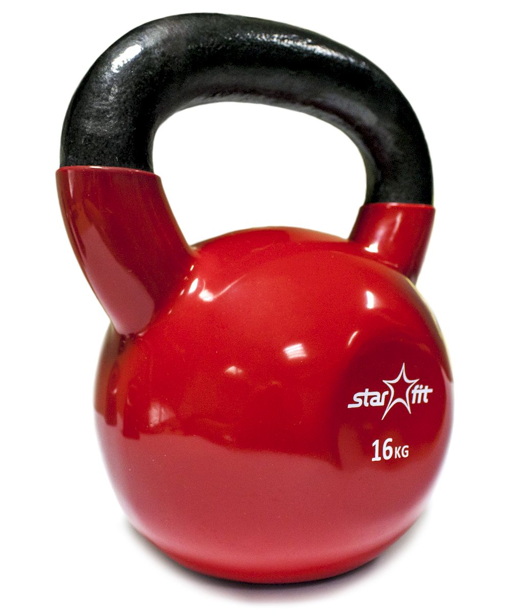 Гиря Starfit DB-401, виниловая, цвет: красный, черный, 16 кгУТ-00007107 Гиря Starfit DB-401, виниловая, цвет: красный, черный, 16 кгУТ-00007107Гиря с виниловым покрытием Star Fit DB-401 не царапает пол и создает меньше шума при падении. Изделие изготовлено из чугуна. Данная модель имеет индивидуальный дизайн и приятное яркое цветовое решение. Гиря используется в фитнесе, бодибилдинге, функциональном тренинге, лечебной физкультуре, беге и других спортивных дисциплинах. Вес: 16 кг.