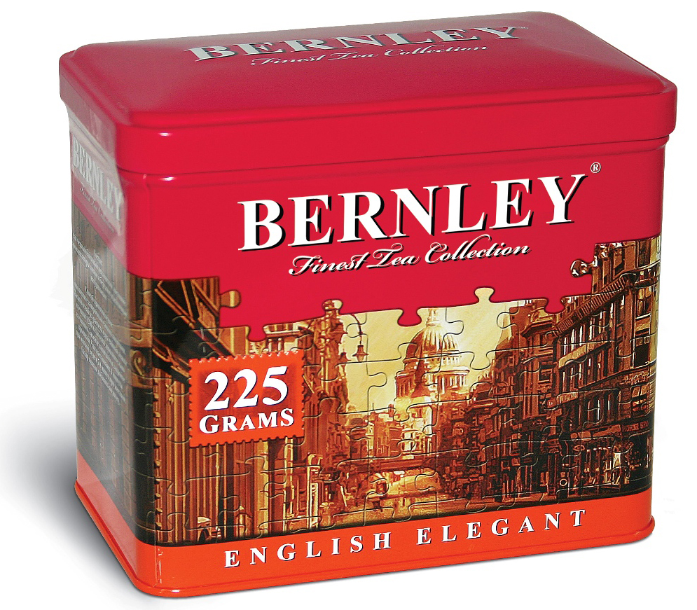 Bernley English Elegant черный листовой ароматизированный чай, 225 г (ж/б)1070123 Bernley English Elegant черный листовой ароматизированный чай, 225 г (ж/б)1070123Bernley English Elegant - это поистине сказочный напиток, отличающийся невероятной легкостью и неповторимым букетом насыщенного вкуса настоящего цейлонского чая и нежного аромата тропического бергамота и лимона – достойное украшение премиальной коллекции Bernley.
