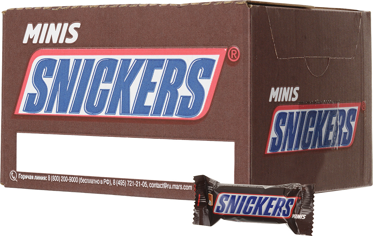 Snickers minis шоколадный батончик, 1 кг79015014 Snickers minis шоколадный батончик, 1 кг79015014Вкусные и питательные Snikers minis помогут утолить голод, где бы вы не находились. Сочетание нуги, карамели, арахиса и, конечно же, молочного шоколада - это не просто перекус, а перекус с удовольствием.