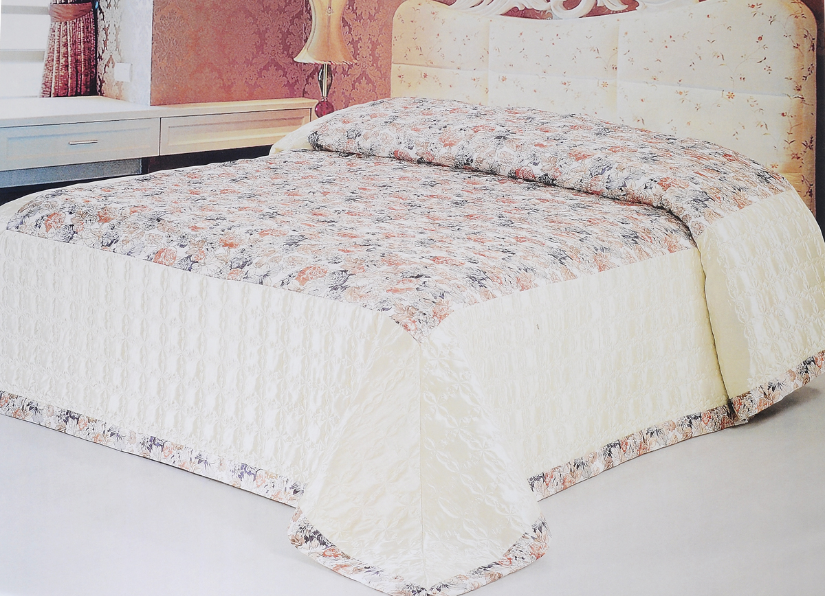 Покрывало стеганое Soft Line, 240 х 260 см. 09388531-401 Покрывало стеганое Soft Line, 240 х 260 см. 09388531-401Стеганое покрывало Soft Line выполнено из атласа (100% полиэстер). Такой материал очень прочен и долговечен, он практически не мнется и обладает элегантным блеском с яркими насыщенными цветами. Покрывало является неотъемлемым атрибутом дома, где царит уют и тепло. Яркое покрывало Soft Line с цветочным дизайном гармонично впишется в интерьер вашего дома и создаст атмосферу уюта и комфорта. Стеганое покрывало Soft Line - это такой подарок, который будет всегда актуален, особенно для ваших родных и близких, ведь вы дарите им частичку своего тепла.Изделие упаковано в подарочную коробку.Размер покрывала: 240 х 260 см.