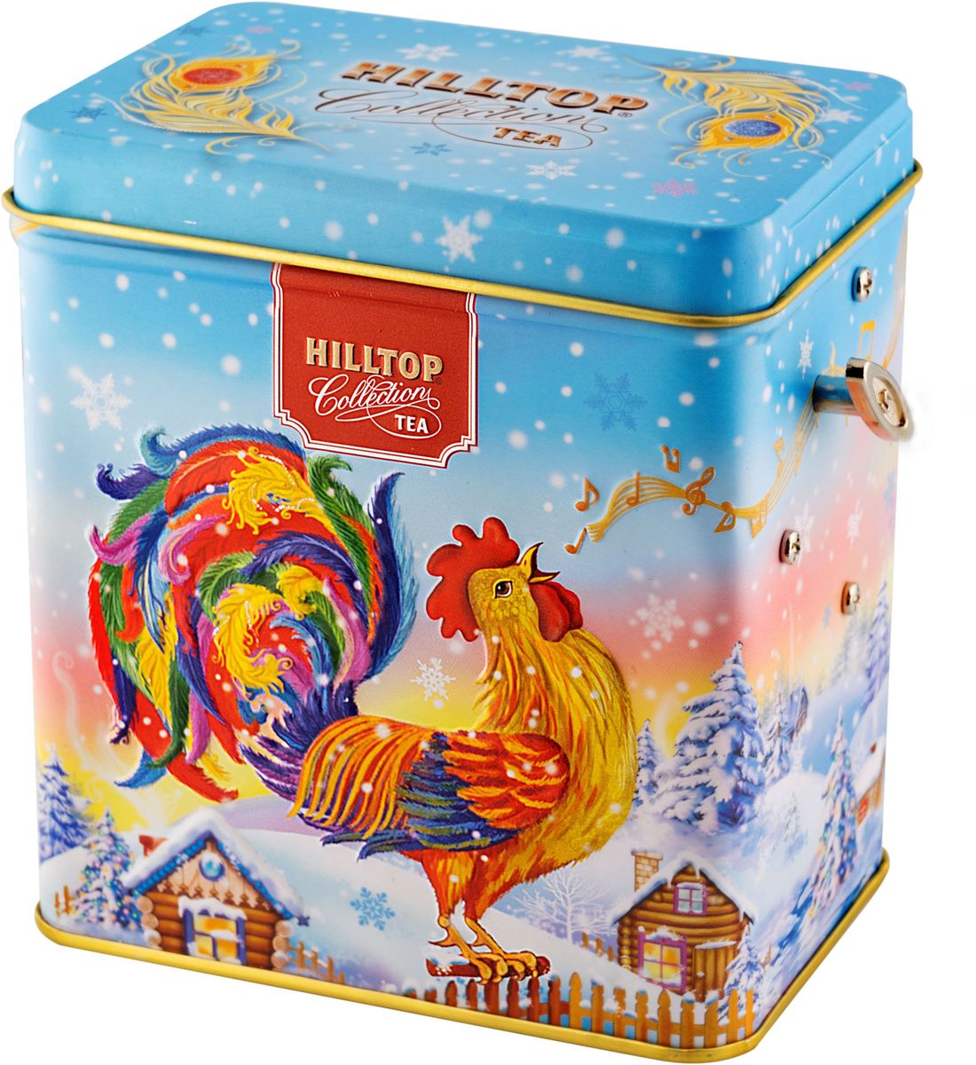 Hilltop Зимняя мелодия Подарок Цейлона черный листовой чай, 100 г0120710 Hilltop Зимняя мелодия Подарок Цейлона черный листовой чай, 100 г0120710Hilltop Подарок Цейлона - крупнолистовой цейлонский черный чай с глубоким, насыщенным вкусом и изумительным ароматом. Поставляется в подарочной металлической упаковкев форме музыкальной шкатулки. Отлично подойдет в качестве подарка на новогодние праздники.