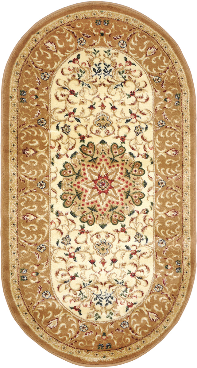 Ковер Kamalak Tekstil, овальный, 80 x 150 см. УК-0382УК-0382 Ковер Kamalak Tekstil, овальный, 80 x 150 см. УК-0382УК-0382Ковер Kamalak Tekstil изготовлен из прочного синтетического материала heat-set, улучшенного варианта полипропилена (эта нить получается в результате его дополнительной обработки). Полипропилен износостоек, нетоксичен, не впитывает влагу, не провоцирует аллергию. Структура волокна в полипропиленовых коврах гладкая, поэтому грязь не будет въедаться и скапливаться на ворсе. Практичный и износоустойчивый ворс не истирается и не накапливает статическое электричество. Ковер обладает хорошими показателями теплостойкости и шумоизоляции. Оригинальный рисунок позволит гармонично оформить интерьер комнаты, гостиной или прихожей. За счет невысокого ворса ковер легко чистить. При надлежащем уходе синтетический ковер прослужит долго, не утратив ни яркости узора, ни блеска ворса, ни упругости. Самый простой способ избавить изделие от грязи - пропылесосить его с обеих сторон (лицевой и изнаночной). Влажная уборка с применением шампуней и...