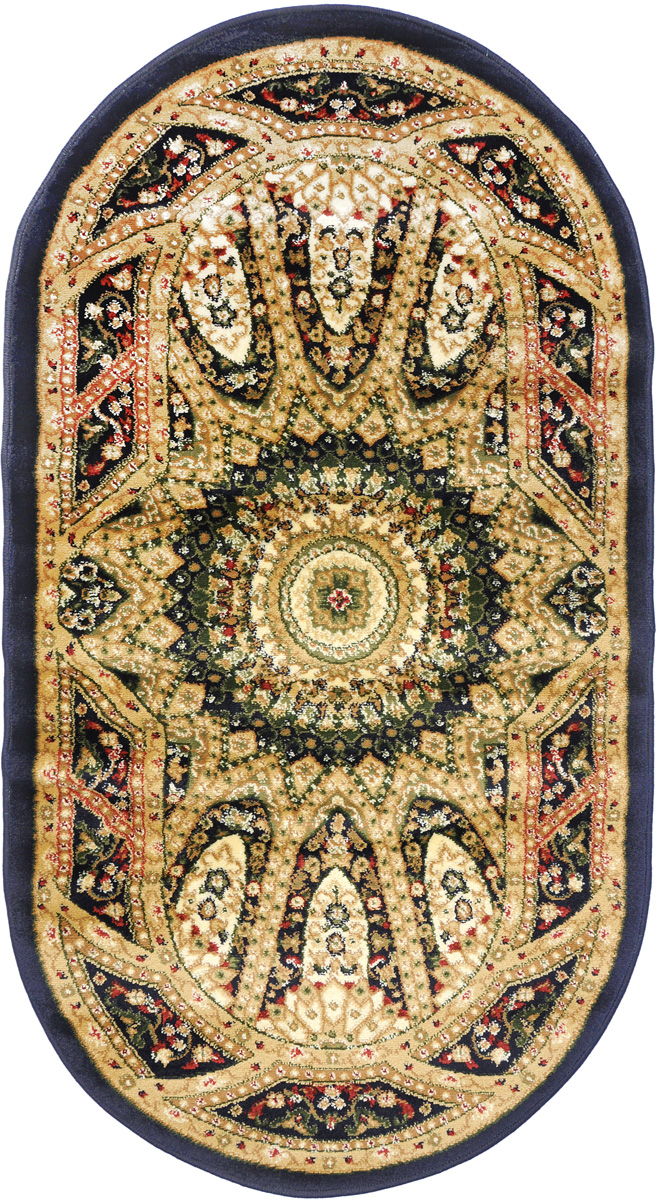 Ковер Kamalak Tekstil, овальный, 80 x 150 см. УК-022722387 Ковер Kamalak Tekstil, овальный, 80 x 150 см. УК-022722387Ковер Kamalak Tekstil изготовлен из прочного синтетического материала heat-set, улучшенного варианта полипропилена (эта нить получается в результате его дополнительной обработки). Полипропилен износостоек, нетоксичен, не впитывает влагу, не провоцирует аллергию. Структура волокна в полипропиленовых коврах гладкая, поэтому грязь не будет въедаться и скапливаться на ворсе. Практичный и износоустойчивый ворс не истирается и не накапливает статическое электричество. Ковер обладает хорошими показателями теплостойкости и шумоизоляции. Оригинальный рисунок позволит гармонично оформить интерьер комнаты, гостиной или прихожей. За счет невысокого ворса ковер легко чистить. При надлежащем уходе синтетический ковер прослужит долго, не утратив ни яркости узора, ни блеска ворса, ни упругости. Самый простой способ избавить изделие от грязи - пропылесосить его с обеих сторон (лицевой и изнаночной). Влажная уборка с применением шампуней и моющих средств не противопоказана. Хранить рекомендуется в свернутом рулоном виде.