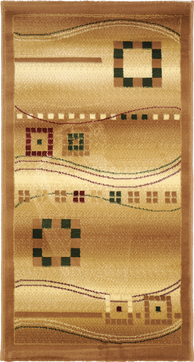 Ковер Kamalak Tekstil, прямоугольный, 60 x 110 см. УК-0082УК-0082 Ковер Kamalak Tekstil, прямоугольный, 60 x 110 см. УК-0082УК-0082Ковер Kamalak Tekstil изготовлен из прочного синтетического материала heat-set, улучшенного варианта полипропилена (эта нить получается в результате его дополнительной обработки). Полипропилен износостоек, нетоксичен, не впитывает влагу, не провоцирует аллергию. Структура волокна в полипропиленовых коврах гладкая, поэтому грязь не будет въедаться и скапливаться на ворсе. Практичный и износоустойчивый ворс не истирается и не накапливает статическое электричество. Ковер обладает хорошими показателями теплостойкости и шумоизоляции. Оригинальный рисунок позволит гармонично оформить интерьер комнаты, гостиной или прихожей. За счет невысокого ворса ковер легко чистить. При надлежащем уходе синтетический ковер прослужит долго, не утратив ни яркости узора, ни блеска ворса, ни упругости. Самый простой способ избавить изделие от грязи - пропылесосить его с обеих сторон (лицевой и изнаночной). Влажная уборка с применением шампуней...