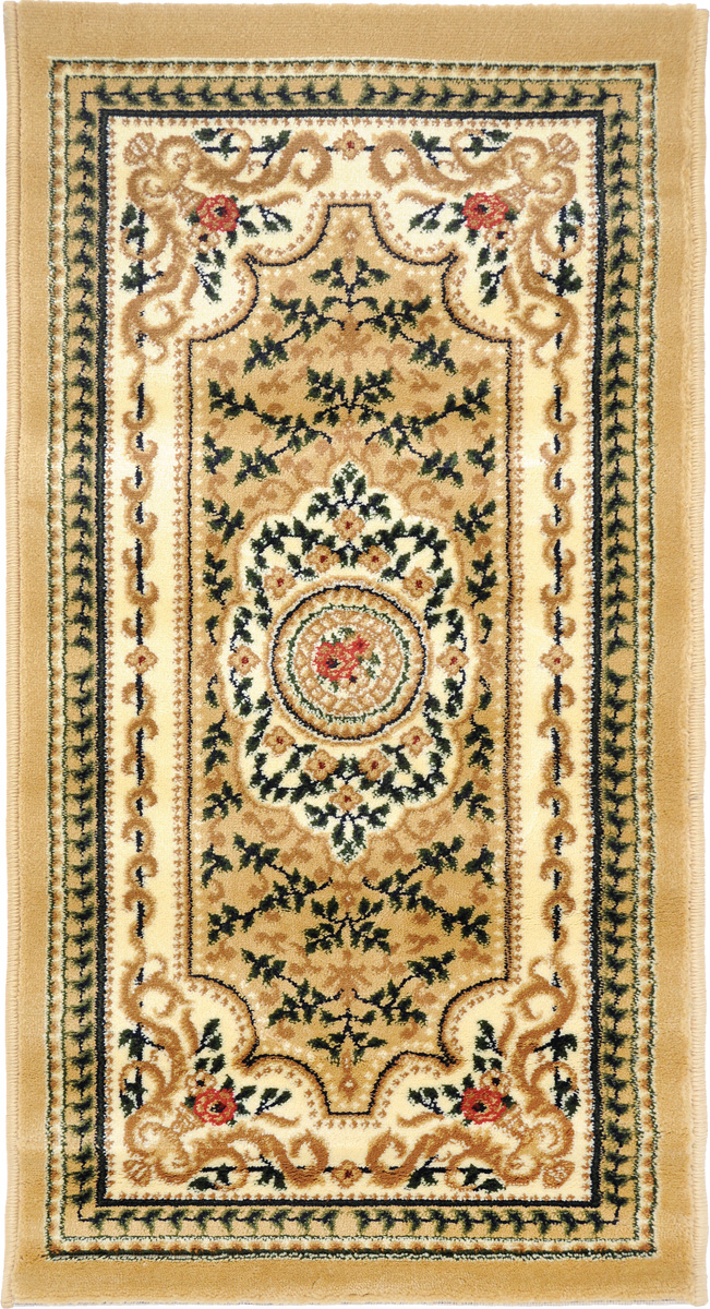 Ковер Kamalak Tekstil, прямоугольный, 60 x 110 см. УК-0398УК-0398 Ковер Kamalak Tekstil, прямоугольный, 60 x 110 см. УК-0398УК-0398Ковер Kamalak Tekstil изготовлен из прочного синтетического материала heat-set, улучшенного варианта полипропилена (эта нить получается в результате его дополнительной обработки). Полипропилен износостоек, нетоксичен, не впитывает влагу, не провоцирует аллергию. Структура волокна в полипропиленовых коврах гладкая, поэтому грязь не будет въедаться и скапливаться на ворсе. Практичный и износоустойчивый ворс не истирается и не накапливает статическое электричество. Ковер обладает хорошими показателями теплостойкости и шумоизоляции. Оригинальный рисунок позволит гармонично оформить интерьер комнаты, гостиной или прихожей. За счет невысокого ворса ковер легко чистить. При надлежащем уходе синтетический ковер прослужит долго, не утратив ни яркости узора, ни блеска ворса, ни упругости. Самый простой способ избавить изделие от грязи - пропылесосить его с обеих сторон (лицевой и изнаночной). Влажная уборка с применением шампуней и...