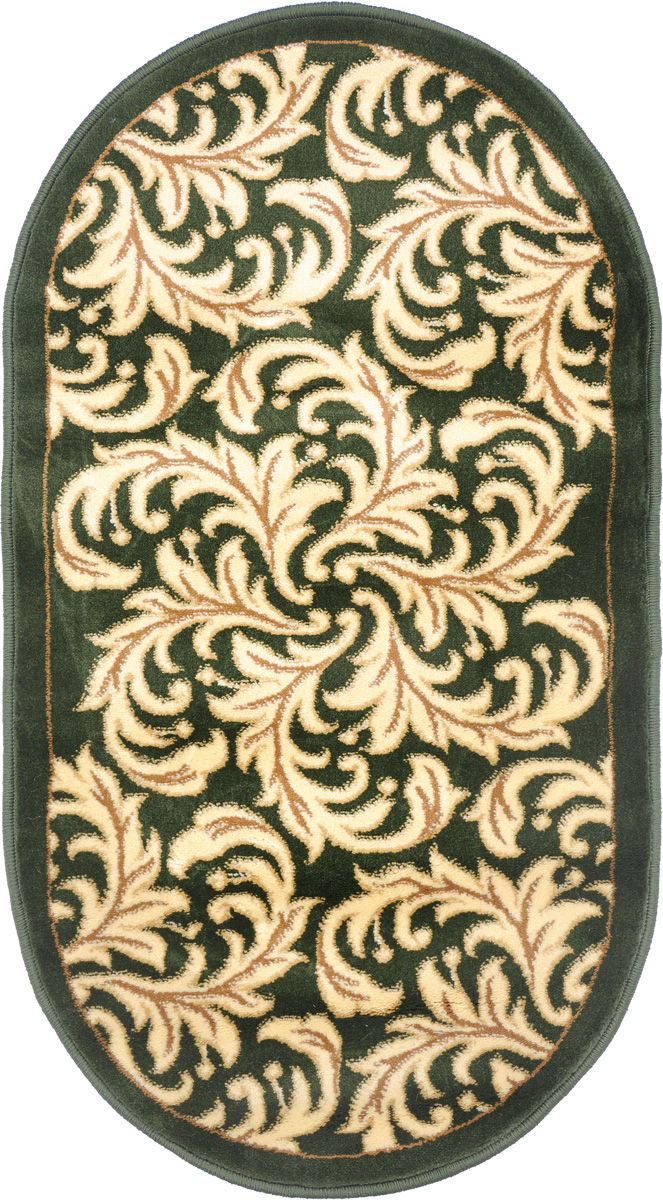 Ковер Kamalak Tekstil, овальный, 60 x 110 см. УК-0325UP210DF Ковер Kamalak Tekstil, овальный, 60 x 110 см. УК-0325UP210DFКовер Kamalak Tekstil изготовлен из прочного синтетического материала heat-set, улучшенного варианта полипропилена (эта нить получается в результате его дополнительной обработки). Полипропилен износостоек, нетоксичен, не впитывает влагу, не провоцирует аллергию. Структура волокна в полипропиленовых коврах гладкая, поэтому грязь не будет въедаться и скапливаться на ворсе. Практичный и износоустойчивый ворс не истирается и не накапливает статическое электричество. Ковер обладает хорошими показателями теплостойкости и шумоизоляции. Оригинальный рисунок позволит гармонично оформить интерьер комнаты, гостиной или прихожей. За счет невысокого ворса ковер легко чистить. При надлежащем уходе синтетический ковер прослужит долго, не утратив ни яркости узора, ни блеска ворса, ни упругости. Самый простой способ избавить изделие от грязи - пропылесосить его с обеих сторон (лицевой и изнаночной). Влажная уборка с применением шампуней и моющих средств не противопоказана. Хранить рекомендуется в свернутом рулоном виде.