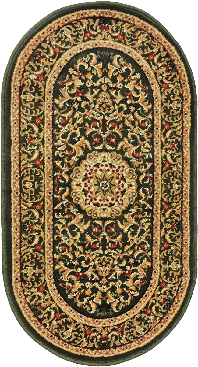 Ковер Kamalak Tekstil, овальный, 60 x 110 см. УК-0389УК-0389 Ковер Kamalak Tekstil, овальный, 60 x 110 см. УК-0389УК-0389Ковер Kamalak Tekstil изготовлен из прочного синтетического материала heat-set, улучшенного варианта полипропилена (эта нить получается в результате его дополнительной обработки). Полипропилен износостоек, нетоксичен, не впитывает влагу, не провоцирует аллергию. Структура волокна в полипропиленовых коврах гладкая, поэтому грязь не будет въедаться и скапливаться на ворсе. Практичный и износоустойчивый ворс не истирается и не накапливает статическое электричество. Ковер обладает хорошими показателями теплостойкости и шумоизоляции. Оригинальный рисунок позволит гармонично оформить интерьер комнаты, гостиной или прихожей. За счет невысокого ворса ковер легко чистить. При надлежащем уходе синтетический ковер прослужит долго, не утратив ни яркости узора, ни блеска ворса, ни упругости. Самый простой способ избавить изделие от грязи - пропылесосить его с обеих сторон (лицевой и изнаночной). Влажная уборка с применением шампуней и...