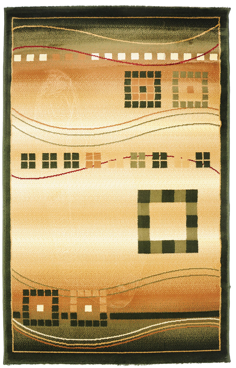 Ковер Kamalak Tekstil, прямоугольный, 100 x 150 см. УК-0077УК-0077 Ковер Kamalak Tekstil, прямоугольный, 100 x 150 см. УК-0077УК-0077Ковер Kamalak Tekstil изготовлен из прочного синтетического материала heat-set, улучшенного варианта полипропилена (эта нить получается в результате его дополнительной обработки). Полипропилен износостоек, нетоксичен, не впитывает влагу, не провоцирует аллергию. Структура волокна в полипропиленовых коврах гладкая, поэтому грязь не будет въедаться и скапливаться на ворсе. Практичный и износоустойчивый ворс не истирается и не накапливает статическое электричество. Ковер обладает хорошими показателями теплостойкости и шумоизоляции. Оригинальный рисунок позволит гармонично оформить интерьер комнаты, гостиной или прихожей. За счет невысокого ворса ковер легко чистить. При надлежащем уходе синтетический ковер прослужит долго, не утратив ни яркости узора, ни блеска ворса, ни упругости. Самый простой способ избавить изделие от грязи - пропылесосить его с обеих сторон (лицевой и изнаночной). Влажная уборка с применением шампуней и...