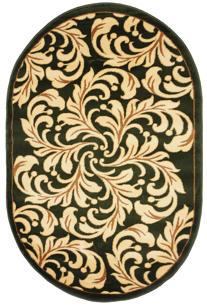 Ковер Kamalak Tekstil, овальный, 100 x 150 см. УК-0321UP210DF Ковер Kamalak Tekstil, овальный, 100 x 150 см. УК-0321UP210DFКовер Kamalak Tekstil изготовлен из прочного синтетического материала heat-set, улучшенного варианта полипропилена (эта нить получается в результате его дополнительной обработки). Полипропилен износостоек, нетоксичен, не впитывает влагу, не провоцирует аллергию. Структура волокна в полипропиленовых коврах гладкая, поэтому грязь не будет въедаться и скапливаться на ворсе. Практичный и износоустойчивый ворс не истирается и не накапливает статическое электричество. Ковер обладает хорошими показателями теплостойкости и шумоизоляции. Оригинальный рисунок позволит гармонично оформить интерьер комнаты, гостиной или прихожей. За счет невысокого ворса ковер легко чистить. При надлежащем уходе синтетический ковер прослужит долго, не утратив ни яркости узора, ни блеска ворса, ни упругости. Самый простой способ избавить изделие от грязи - пропылесосить его с обеих сторон (лицевой и изнаночной). Влажная уборка с применением шампуней и моющих средств не противопоказана. Хранить рекомендуется в свернутом рулоном виде.