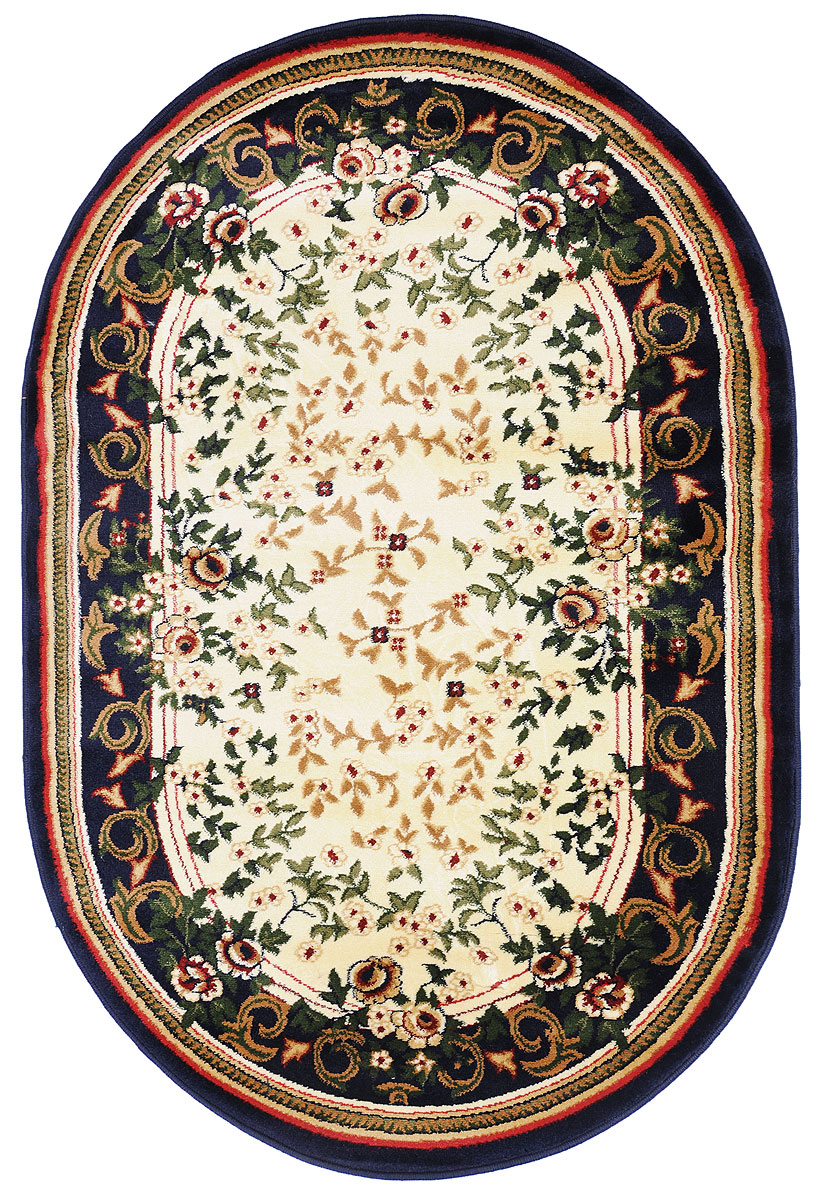 Ковер Kamalak Tekstil, овальный, 100 x 150 см. УК-011444039.1 Ковер Kamalak Tekstil, овальный, 100 x 150 см. УК-011444039.1Ковер Kamalak Tekstil изготовлен из прочного синтетического материала heat-set, улучшенного варианта полипропилена (эта нить получается в результате его дополнительной обработки). Полипропилен износостоек, нетоксичен, не впитывает влагу, не провоцирует аллергию. Структура волокна в полипропиленовых коврах гладкая, поэтому грязь не будет въедаться и скапливаться на ворсе. Практичный и износоустойчивый ворс не истирается и не накапливает статическое электричество. Ковер обладает хорошими показателями теплостойкости и шумоизоляции. Оригинальный рисунок позволит гармонично оформить интерьер комнаты, гостиной или прихожей. За счет невысокого ворса ковер легко чистить. При надлежащем уходе синтетический ковер прослужит долго, не утратив ни яркости узора, ни блеска ворса, ни упругости. Самый простой способ избавить изделие от грязи - пропылесосить его с обеих сторон (лицевой и изнаночной). Влажная уборка с применением шампуней и моющих средств не противопоказана. Хранить рекомендуется в свернутом рулоном виде.