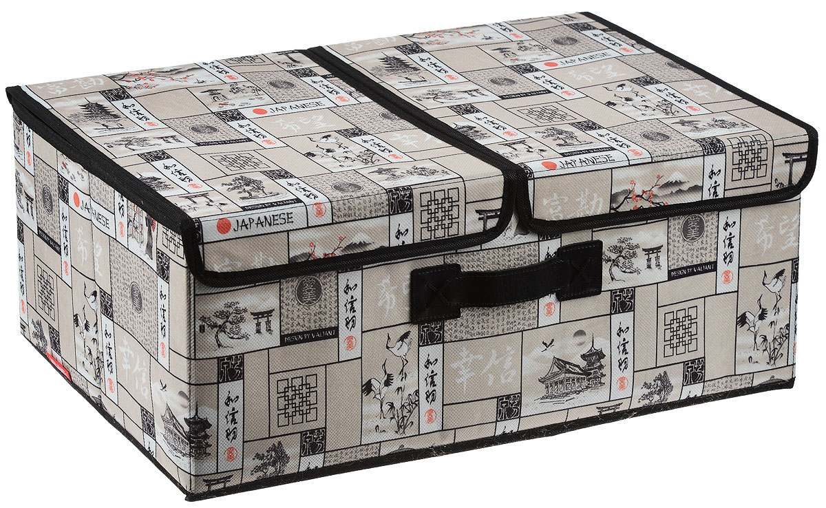 Короб стеллажный Valiant Japanese White, двухсекционный, 50 х 30 х 20 смJW-BOX-L2 Короб стеллажный Valiant Japanese White, двухсекционный, 50 х 30 х 20 смJW-BOX-L2Стеллажный короб Valiant Japanase White изготовлен из высококачественного нетканого материала, который обеспечивает естественную вентиляцию, позволяя воздуху проникать внутрь, но не пропускает пыль. Вставки из плотного картона хорошо держат форму. Короб снабжен двумя секциями и специальными крышками, которые фиксируются с помощью липучек. Изделие отличается мобильностью: легко раскладывается и складывается. В таком коробе удобно хранить одежду, белье и мелкие аксессуары. Красивый авторский дизайн прекрасно впишется в интерьер. Система хранения Japanase White создаст трогательную атмосферу романтического настроения в женском гардеробе. Оригинальный дизайн придется по вкусу ценительницам эстетичного хранения. Системы хранения в едином дизайне сделают вашу гардеробную изысканной и невероятно стильной.