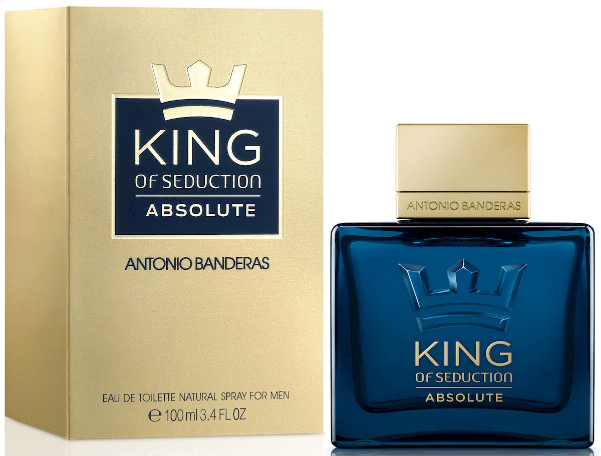 Antonio Banderas King Of Seduction Absolute Туалетная вода, мужская, 100 мл65101608 Antonio Banderas King Of Seduction Absolute Туалетная вода, мужская, 100 мл65101608Аромат King of Seduction Absolute от Antonio Banderas обольщает с первых аккордов, которые раскрываются освежающей нотой морской волны и ярким оттенком грейпфрута. В сердце аромата звучит контрастное сочетание чистого и свежего оттенка лаванды с игривой смесью теплых специй с акцентом на кардамон. Cоблазнительный оттенокусиливается в базе аромата, где звучат мягкие кожные ноты и изысканный древесный аккорд из ветивера и мха. Тщательно отобранные ингредиенты подчеркивают силу и индивидуальность King of Seduction Absolute. Верхняя нота: Грейпфрут, аккорд Соленая свежесть моря Средняя нота: Морской аккорд, кардамон, абсент лаванда Шлейф: Ветивер, кожаный аккорд, дубовый мох Глубину морских нот, подчеркивает океаническая синева флакона в сочетании с благородным золотом Нанести на кожу, избегая попадания в глаза.