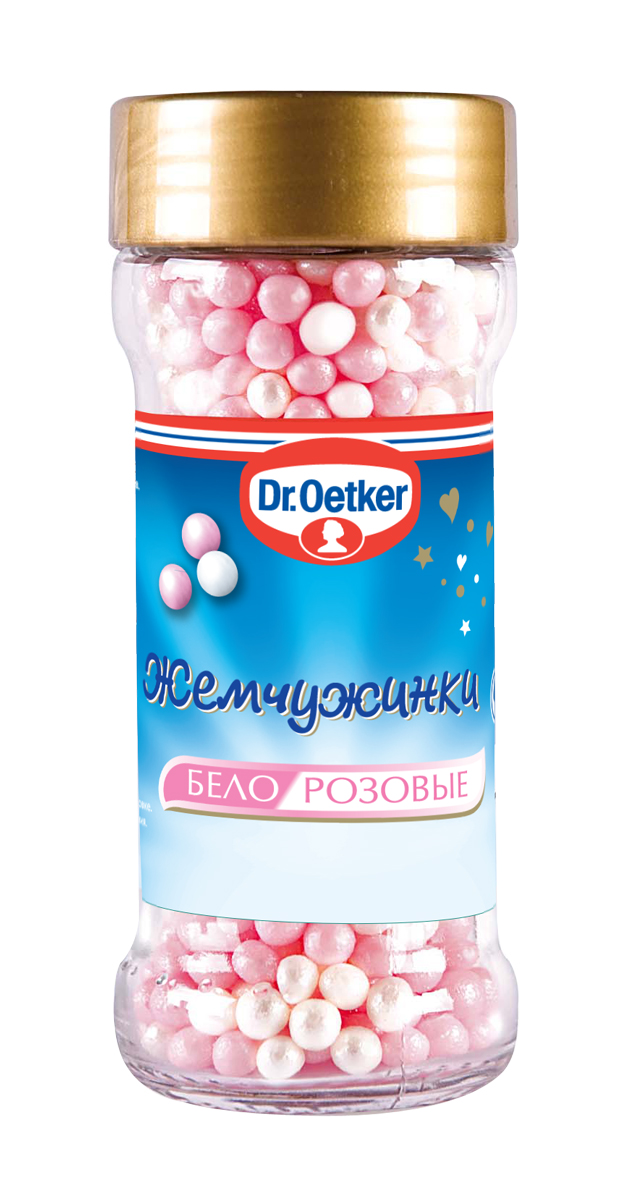 Dr.Oetker жемчужинки бело-розовые, 42 г1-84-010240 Dr.Oetker жемчужинки бело-розовые, 42 г1-84-010240Жемчужинки Dr.Oetker подходят для украшения выпечки, тортов, мороженого и десертов. Любые десерты - кремы, муссы, мороженое и готовые кексы - станут настоящими произведениями искусства с декоративными украшениями от Dr.Oetker.