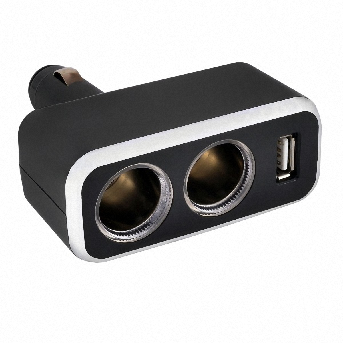 Разветвитель прикуривателя Skyway, 2 выхода + USB. S02301003S02301003 Разветвитель прикуривателя Skyway, 2 выхода + USB. S02301003S02301003Разветвитель прикуривателя Skyway позволяет подключать устройства, имеющие стандартный разъем под прикуриватель, плюс устройство, имеющее разъем USB (блоки питания для ноутбука, кпк, сотового телефона, GPS-навигатора, антирадара, пылесоса, холодильника, различные зарядные устройства и многое другое). Устройство вращается на 180°, вверх и вниз. Устройство используется при мощности 7А. Общая мощность 80 Ватт. Предохранитель 10А. Потребляемая мощность 12-24 В. Количество гнезд: 2. Количество USB-портов: 1.