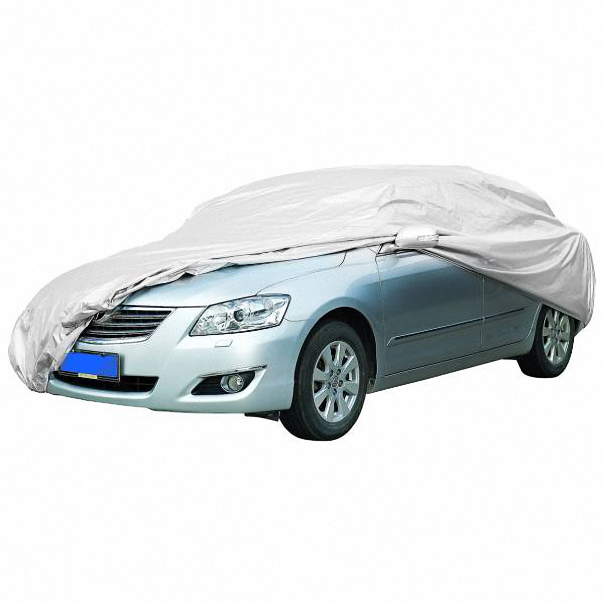 Чехол-тент автомобильный Skyway, 622 х 203 х 119 см. Размер 4XLS04401007 Чехол-тент автомобильный Skyway, 622 х 203 х 119 см. Размер 4XLS04401007Тент автомобильный позволит защитить кузов вашего транспортного средства от коррозии и загрязнений во время хранения или транспортировки, а вас избавит от необходимости частого мытья вашего автомобиля. Чехол-тент предохраняет лакокрасочное покрытие кузова, стекла и фары вашего автомобиля от воздействия прямых солнечных лучей и неблагоприятных погодных условий, загрязнений. Легко и быстро надевается на автомобиль, не царапая и не повреждая его. Изготовлен из высококачественного полиэстера. В передней и задней части тента вшиты резинки, стягивающие его нижний край под передним и задним бамперами. Обладает высокой влаго- и износостойкостью. Обладает светоотражающими и пылезащитными свойствами. Выдерживает как низкие, так и высокие температуры. Воздухопроницаемый материал. Состав: полиэстер. Размер: 622 х 203 х 119 см.