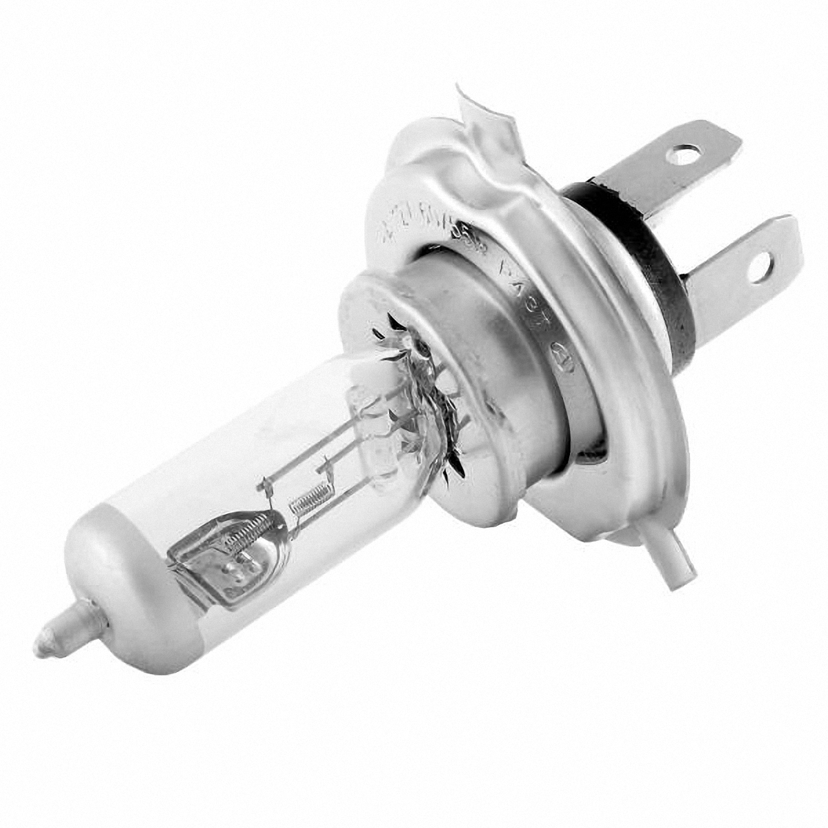 Skyway Автолампа H4 2-конт. H4-12V100/ 90W WH4-12V100/ 90W W Skyway Автолампа H4 2-конт. H4-12V100/ 90W WH4-12V100/ 90W WАвтолампы галогеновые выпускаются в разнообразных модификациях, как с одной нитью накаливания (Н1, Н2, Н3), так и с двумя (Н4), а также последующие усовершенствованные модели (Н7, Н11, Н27 и пр.), которые представляют собой лампы накаливания, колбы которых заполняет галоген (йод или бром), который образует с испаряющимся вольфрамом нити летучее соединение. Такие лампы отвечают всем без исключения стандартам качества.