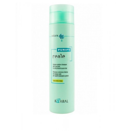 Kaaral Восстанавливающий Реале шампунь для поврежденных волос Purify Reale Intense Nutrition Shampoo, 250 млMP59.4D Kaaral Восстанавливающий Реале шампунь для поврежденных волос Purify Reale Intense Nutrition Shampoo, 250 млMP59.4DВосстанавливающий Реале шампунь для поврежденных волос Kaaral Purify Reale Intense Nutrition Shampoo разработан для ухода за сухими, пористыми и поврежденными волосами. Идеален для деликатного очищения кожи и волос с увлажняющим эффектом. Оставляет волосы мягкими и предупреждает дегидратацию волос. Не содержит сульфаты и парабены!