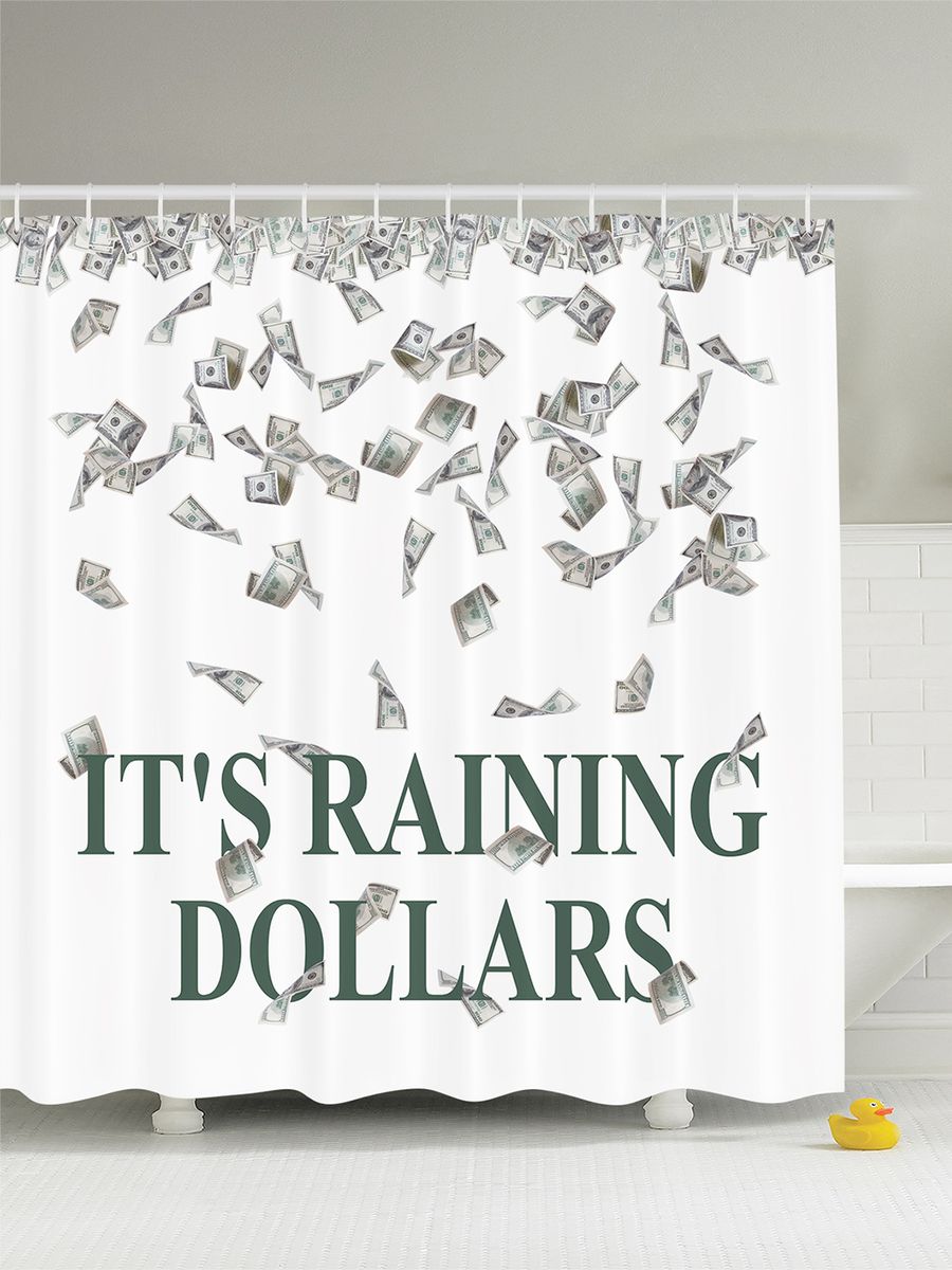 Штора для ванной комнаты Magic Lady Its raining dollars, 180 х 200 см391602 Штора для ванной комнаты Magic Lady Its raining dollars, 180 х 200 см391602Штора Magic Lady Its raining dollars, изготовленная из высококачественного сатена (полиэстер 100%), отлично дополнит любой интерьер ванной комнаты. При изготовлении используются специальные гипоаллергенные чернила для прямой печати по ткани, безопасные для человека.В комплекте: 1 штора, 12 крючков. Обращаем ваше внимание, фактический цвет изделия может незначительно отличаться от представленного на фото.