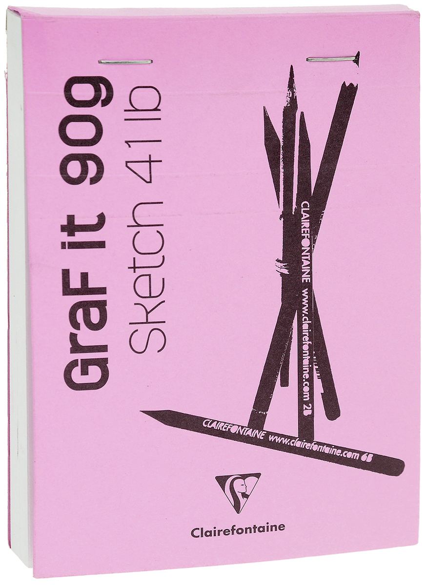 Блокнот Clairefontaine Graft It, на скобах, цвет: розовый, 80 листов96619_розовый Блокнот Clairefontaine Graft It, на скобах, цвет: розовый, 80 листов96619_розовыйБлокнот на скобах Clairefontaine Graft It содержит 80 листов, выполненных из бумаги. Листы не разлинованы. Обложка выполнена из картона. Блокнот идеален для рисования и письма, также подойдет для эскизов и набросков.