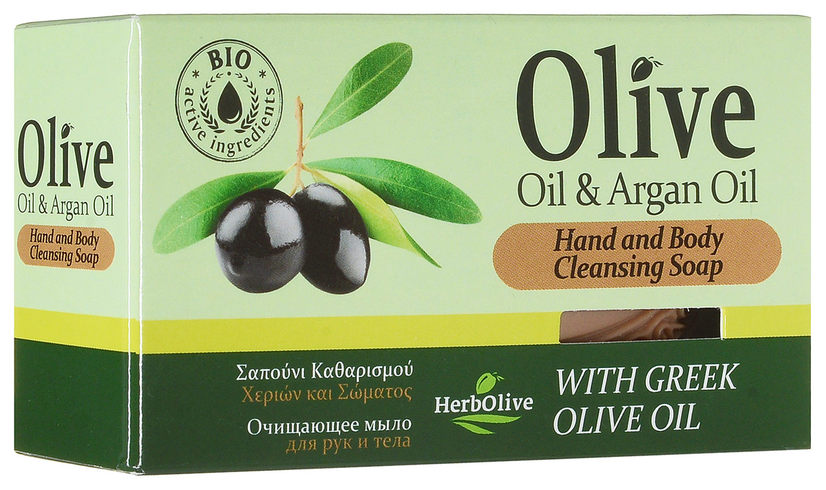 HerbOlive Оливковое мыло с маслом арганы 90 гSatin Hair 7 BR730MN HerbOlive Оливковое мыло с маслом арганы 90 гSatin Hair 7 BR730MNПриродные антиоксиданты которые содержатся в оливковом мыле увлажняют и питают кожу. Натуральное оливковое мыло, производится без искусственных красителей и химических добавок, стимулируют новые клетки к регенерации и замедляет старение. В то же время смягчает кожу и облегчает многие заболевания, включая акне, экзему. Косметика произведена в Греции на основе органического сырья, НЕ СОДЕРЖИТ минеральные масла, вазелин, пропиленгликоль, парабены, генетически модифицированные продукты (ГМО)