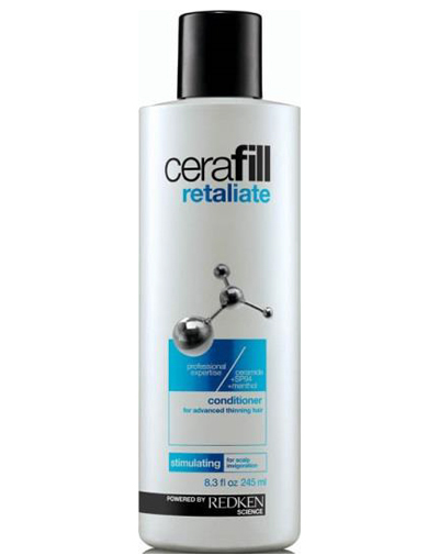 Redken Cerafill Retaliate Кондиционер для стимуляции роста волос, 245 мл72523WD Redken Cerafill Retaliate Кондиционер для стимуляции роста волос, 245 мл72523WDКондиционер Redken Cerafill для сильно истонченных волос со стимулирующим ментолом и уникальной легкой текстурой крем-геля содержит в себе керамиды, укрепляющие волосы, и SP-94, питающий и поддерживающий здоровую среду кожи головы для улучшения состояния при истончении волос. Придание объема и здорового блеска.Ментол обеспечивает охлаждающий и стимулирующий эффект на коже головы.