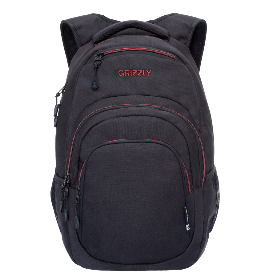 Рюкзак молодежный Grizzly, цвет: черный-красный. 32 л. RU-700-1/1JSO-10304 Рюкзак молодежный Grizzly, цвет: черный-красный. 32 л. RU-700-1/1JSO-10304Рюкзак молодежный, одно отделение, карман на молнии на передней стенке, объемный карман на молнии на передней стенке, боковые карманы из сетки, внутренний составной пенал-органайзер, внутренний укрепленный карман для ноутбука, укрепленная спинка, карман быстрого доступа в верхней части рюкзака, мягкая укрепленная ручка, нагрудная стяжка-фиксатор, укрепленные лямки.