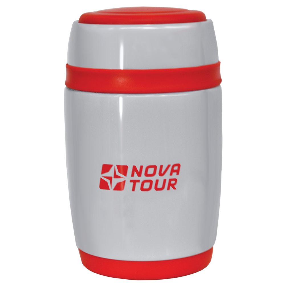 Термос Nova Tour Ланч, цвет: серый, красный, 0,48 л95914-055-00 Термос Nova Tour Ланч, цвет: серый, красный, 0,48 л95914-055-00Компактный термос, ёмкостью 0,48л, выполненный из пищевой нержавеющей стали, с поворотным клапаном (Достаточно повернуть пробку на пол-оборота чтобы налить содержимое из термоса), который дает возможность при наливании не открывать термос целиком для меньшего охлаждения содержимого. Широкое горло дает возможность использовать термос для первых и вторых блюд.