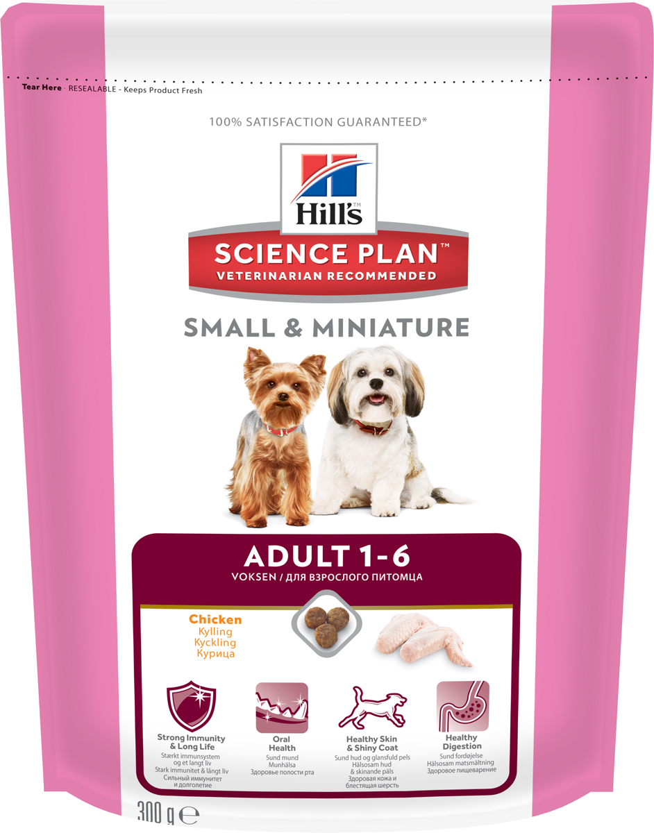 Корм сухой Hills для взрослых собак мелких и миниатюрных пород, с курицей и индейкой, 300 г0120710 Корм сухой Hills для взрослых собак мелких и миниатюрных пород, с курицей и индейкой, 300 г0120710Корм сухой Hills предназначен для собак мелких и миниатюрных пород в возрасте от 1 года до 6 лет. Корм разработан для поддержания здоровья полости рта, здоровой кожи и здорового пищеварения собак мелких и миниатюрных пород. Содержит натуральные ингредиенты и высокие уровни антиоксидантов с клинически подтвержденным эффектом, витамины и минералы. Ключевые преимущества: Антиоксиданты с клинически подтвержденным эффектом для поддержания иммунитета и долголетия. Хрустящие гранулы с антиоксидантами для поддержания здоровья полости рта. Премиальное питание для здоровой кожи и мягкой, сияющей шерсти. Точно сбалансированное, легкоусваиваемое питание для собак мелких и миниатюрных пород. Состав: высушенное мясо курицы и индейки (курицы 34%, индейки 4%, общего содержания мяса домашней птицы 51%), кукуруза, пшеница, размолотый рис, животный жир, гидролизат белка, растительное масло, минералы, льняное семя, выжимки томата, порошок шпината, мякоть цитрусовых, выжимки винограда, витамины, микроэлементы, таурин и бета-каротин. Содержит натуральные консерванты - смесь токоферолов и лимонную кислоту. Среднее содержание нутриентов в рационе: протеины 23,2%, жиры 15%, углеводы 47,8%, клетчатка (общая) 1,5%, кальций 0,84%, фосфор 0,71%, натрий 0,28%, калий 0,68%, магний 0,08%, цинк 180 иг/кг, Омега-3 жирные кислоты 0,53%, Омега-6 жирные кислоты 3,42%, витамин A 5000 МЕ/кг, витамин D 656 МЕ/кг, витамин E 690 мг/кг, бета-каротин 1,5 мг/кг. Энергетическая ценность: 375 Ккал/100 г. Товар сертифицирован. Уважаемые клиенты! Обращаем ваше внимание на возможные изменения в дизайне упаковки. Качественные характеристики товара остаются неизменными. Поставка осуществляется в зависимости от наличия на складе.