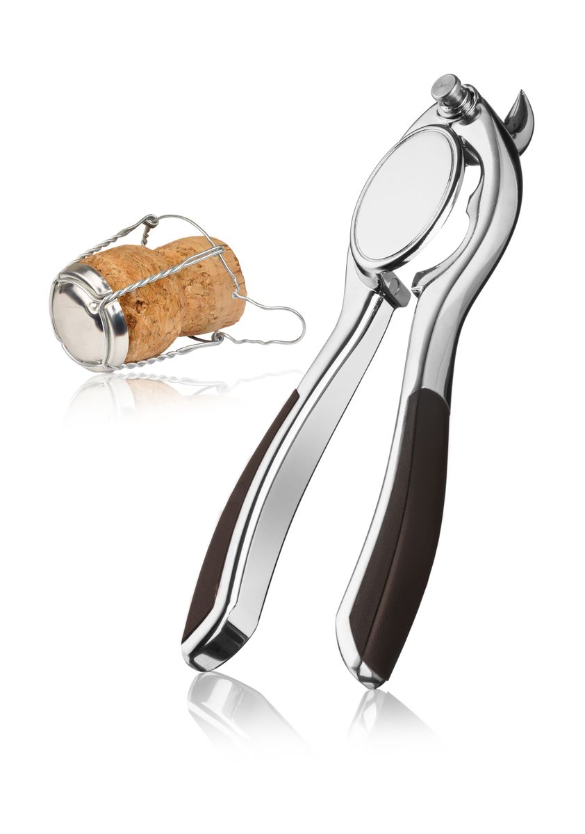 Щипцы VacuVin для открывания бутылок с шампанским68625606 Щипцы VacuVin для открывания бутылок с шампанским68625606Открывалка для шампанского VacuVin сбережет время и нервы при открывании бутылки. Её конструкция позволяет удалить фольгу, мюзле и пробку одним простым движением.