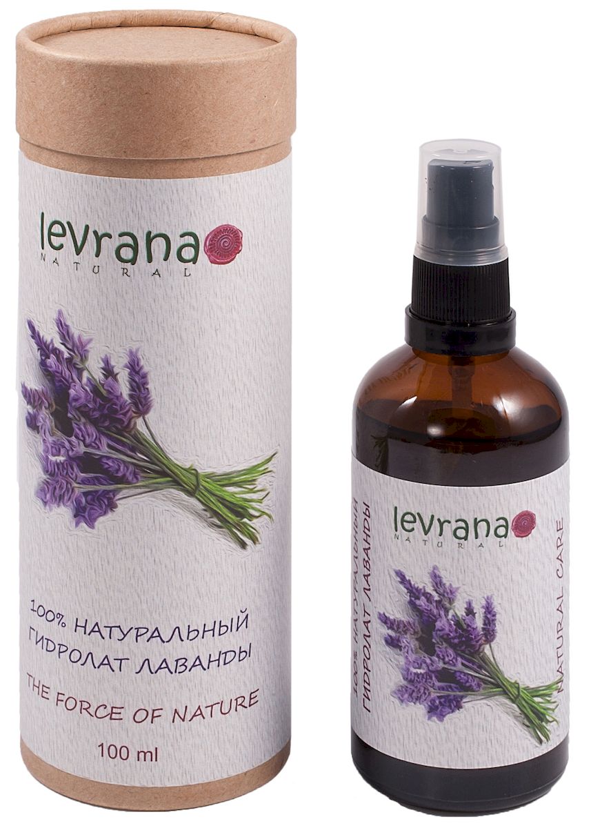 Levrana 100% Натуральный гидролат Лаванды, 100 млFW03 Levrana 100% Натуральный гидролат Лаванды, 100 млFW03100% натуральный гидролат цветков Горной Лаванды. Замедляет старение кожи, обладает регенерирующим и заживляющим свойствами. Способствует лечению всех кожных заболеваний, в том числе после ожогов, при обмораживании, экземах, пролежнях и ранах. Гидролат можно использовать для ежедневного ухода за кожей и волосами, просто распылите гидролат когда хотите освежиться.
