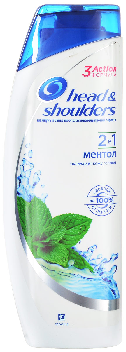 Шампунь и бальзам-ополаскиватель против перхоти 2в1 Head & Shoulders Ментол, 400 млHS-81207734 Шампунь и бальзам-ополаскиватель против перхоти 2в1 Head & Shoulders Ментол, 400 млHS-81207734До 100% свободы от перхоти!* Освежающий, с натуральным ментолом. Наша проверенная Actizinc формула не только эффективно борется с причинами возникновения перхоти*, но и сохраняет баланс кожи головы и красивые волосы**. Мягкая, рН-сбалансированная формула подходит для ежедневного использования. *видимой перхоти при регулярном применении **при регулярном применении Товар сертифицирован.
