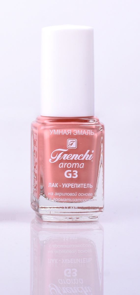 Frenchi aroma G3 Лак-укрепитель на акриловой основе № 30, 11 млУТ00000816 Frenchi aroma G3 Лак-укрепитель на акриловой основе № 30, 11 млУТ00000816Лак на акриловой основе Frenchi G3 – это стойкость и безупречность Вашего маникюра в течение 7 дней. Лак на акриловой основе – это идеальный вариант для деловой женщины, в нашем современном мире, что позволяет женщине тратить меньше времени на посещение салонов красоты.