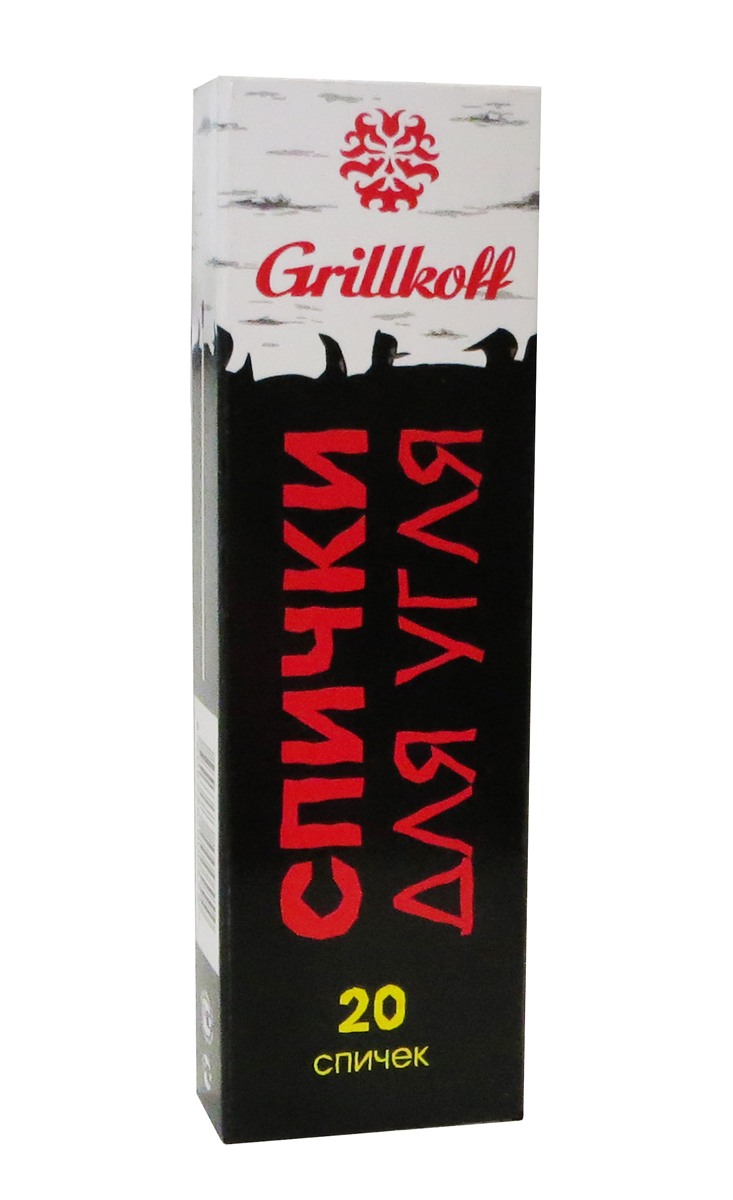 Спички для угля Grillkoff, длина 9 см, 20 шт59 Спички для угля Grillkoff, длина 9 см, 20 шт59Спички для угля. Спички для угля - спички длинной 9 см для удобства розжига угля в мангале и гриле. В коробке - 20 шт.