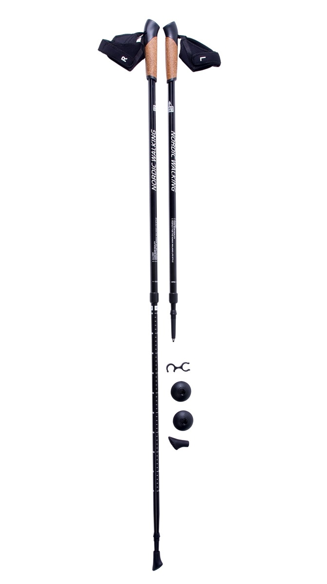 Палки для скандинавской ходьбы Kaiser Sport Nordic Walking, телескопические, цвет: черный, 2 штSL-2B-2-135-b Палки для скандинавской ходьбы Kaiser Sport Nordic Walking, телескопические, цвет: черный, 2 штSL-2B-2-135-bТелескопические палки для скандинавской ходьбы Nordic Walking Black от KAISER SPORT Телескопические палки для скандинавской ходьбы, Nordic Walking Black от немецкой марки KAISER SPORT с системой блокировки секции Screw Blocking на цанговом принципе с применением стального сердечника. ОСОБЕННОСТИ Подходят как для начинающих, так и для полупрофессиональных занимающихся скандинавской ходьбой. РУКОЯТЬ Телескопические палки Nordic Walking Black имеют удобную рукоять Scandinavian Grip with Cork. Рукоять, сконструированная специально для упражнений кисти рук и запястья во время занятий скандинавской ходьбой (без выступов и упоров, как в трекинговых палках, которые мешают полноценным занятиям скандинавской ходьбой). Рукоять имеет хват из натуральной пробки с добавлением мягкой резины с хорошим сцеплением. ТЕМЛЯК Рукоять имеет специальный темляк Glove для скандинавской ходьбы, который представляет из себя полуперчатку с системой...