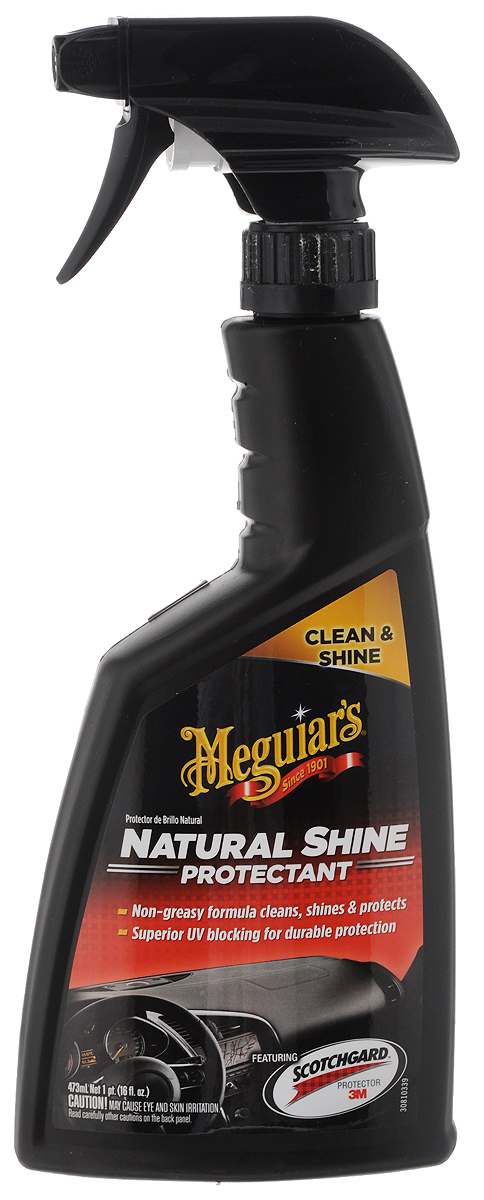 Средство для суперблеска и защиты пластика, резины и винила Meguiars Natural Shine. Protectant, 473 млG 4116 Средство для суперблеска и защиты пластика, резины и винила Meguiars Natural Shine. Protectant, 473 млG 4116Средство Meguiars Natural Shine. Protectant предназначена для ухода внешней отделки и элементам интерьера автомобиля. Прекрасно удаляет глубоко въевшуюся грязь, вызывающую потускнение поверхности. Позволяет регулировать степень желаемого блеска. После первого нанесения, восстанавливается оригинальный уровень блеска покрытия. Повторное нанесение усиливает блеск. Обеспечивает надежную защиту обработанной поверхности от старения и растрескивания. Товар сертифицирован.
