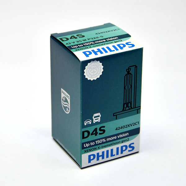 Лампа автомобильная ксеноновая Philips WhiteVision gen2, цоколь D4S, 85 Вт42402 XV2C1 Лампа автомобильная ксеноновая Philips WhiteVision gen2, цоколь D4S, 85 Вт42402 XV2C1? Мощный равномерный яркий белый свет ? Идеально сочетается со светодиодным освещением вашей машины ? Белый свет до 5000K на дороге ? Улучшение видимости на 120%* ? Лампа, разрешенная для использования на дорогах общего пользования С лампами Philips Xenon WhiteVision gen2 машина становится более заметной, а освещение дороги более ярким и равномерным. Xenon WhiteVision gen2 — идеальный выбор, если вы хотите сочетать ксенон со светодиодным освещением автомобиля.