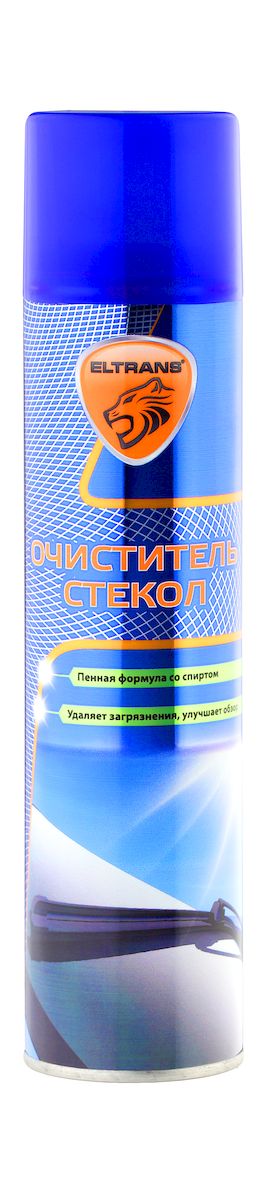 Очиститель стекол Eltrans, пенный, 400 млEL-0403.02 Очиститель стекол Eltrans, пенный, 400 млEL-0403.02Очиститель стекол Eltrans предназначен для очистки стекол, зеркал и фар от дорожных загрязнений, следов насекомых. С внутренней стороны стекол эффективно удаляет никотиновые отложения, подходит для очистки тонированных стекол. Концентрированная пенная формула со спиртом действует мгновенно, придавая стеклам блеск и максимальную прозрачность, не оставляя разводов. Улучшает обзорность и повышает безопасность движения. Состав безопасен для всех типов лакокрасочного покрытия, резины и пластика. Может использоваться для бытового применения - очистки стекол, зеркал, фаянса, керамики. Обладает приятным ароматом. Товар сертифицирован.
