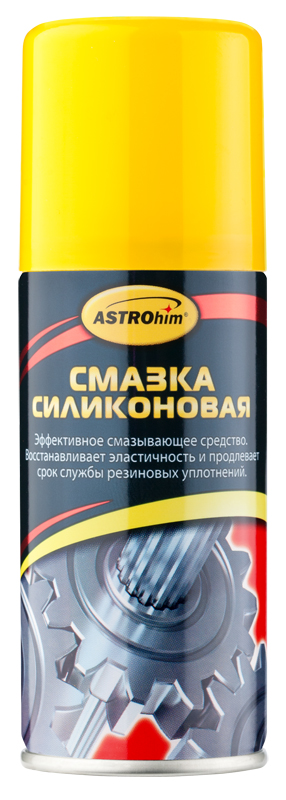 Смазка силиконовая ASTROhim, 140 млАС-4611 Смазка силиконовая ASTROhim, 140 млАС-4611Смазка силиконовая ASTROhim предназначена для ухода за механическими соединениями в автомобиле (замки и петли дверей, капота, багажника, стеклоподъемники, тросы, личинки замков, приводы и направляющие). Предохраняет от коррозии, устраняет неприятные скрипы. Незаменимое средство для обслуживания промышленного оборудования (для смазывания пресс-форм при производстве пластиковых и резиновых изделий, для обработки фильер в производстве химических волокон). Помогает избежать примерзания и растрескивания резиновых уплотнений дверей, багажника, капота в условиях отрицательных температур. Защищает систему зажигания от проникновения влаги и утечки тока. Профессиональная концентрированная формула образует на поверхности сплошной полимерный слой силикона с высокими смазывающими и водоотталкивающими свойствами в широком интервале температур (от -40°С до +170°С). Смазка способна оставаться на поверхности после многочисленных моек и при частом перепаде температур. ...