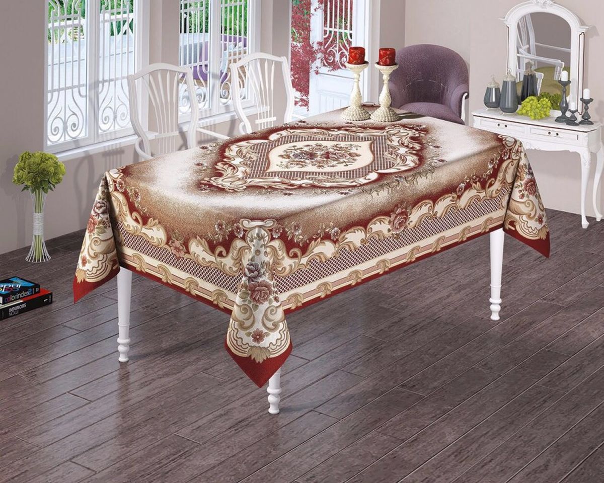 Скатерть Рапира Затея, прямоугольная, 160 х 220 см6103/1 Скатерть Рапира Затея, прямоугольная, 160 х 220 см6103/1Добротные и красивые скатерти из гобелена вновь вернулись в интерьерную моду, как только люди устали от однотипности лаконично оформленных пространств и захотели подлинного уюта и домашнего тепла. Нарядная, хорошо драпируемая скатерть Рапира прямоугольной формы из 100% полиэфира.